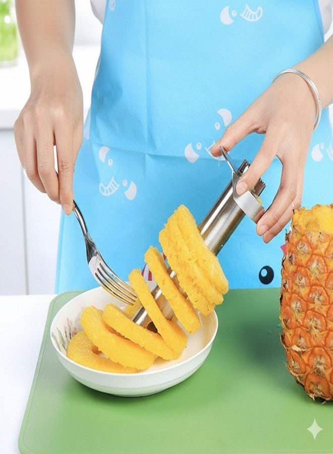 Dimitra Kitchen Pineapple Corer and Slicer Tool Stainless Steel Pineapple Cutter for Easy Core Removal & Slicing Super Fast Pineapple Slicer and Corer Tool - Image 3